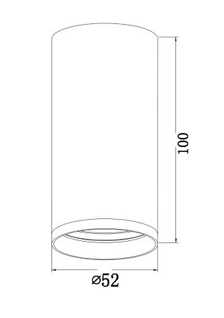 Потолочный светильник Technical FOCUS S C052CL-01MG - фото