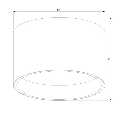 Накладной акцентный светильник черный 25123/LED Elektrostandard - фото