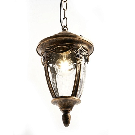 Светильник садово-парковый Feron PL685 на цепочке 60W 230V E27, черное золото - фото