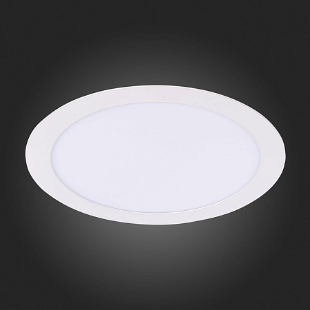 Св-к встр. Белый LED 1*18W 3000K 1 296Lm Ra80 110° IP20 D225xH8 90-265V ST209.538.18 - фото