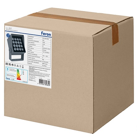 Светодиодный светильник ландшафтно-архитектурный Feron LL-897  AC220-240 25W синий IP66 квадрат - фото