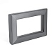 Рамка  2-местная (без перемычки),  пластик, STEKKER, PFR00-7012-06, серия Катрин, графит - фото