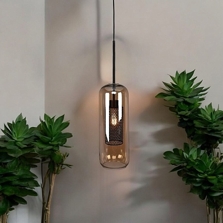 Подвесной Светильник Catch Amber Cylinder S D15 Imperiumloft 200986-26 - фото