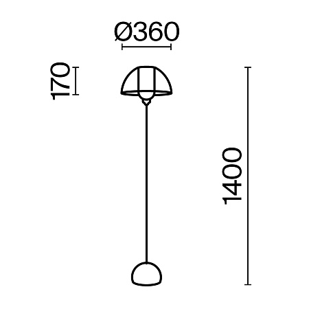 Напольный светильник (торшер) Maytoni Memory MOD177FL-01B - фото