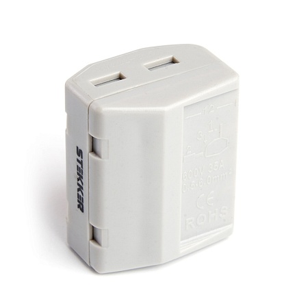 Клемма строительно-монтажная 5-проводная STEKKER, LD222-615 - фото