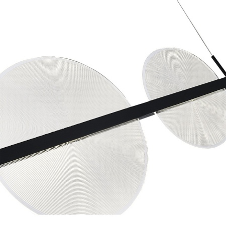 Светильник подвесной ST-Luce Черный/Прозрачный LED 1*24W 4000K SL6233.403.24 - фото