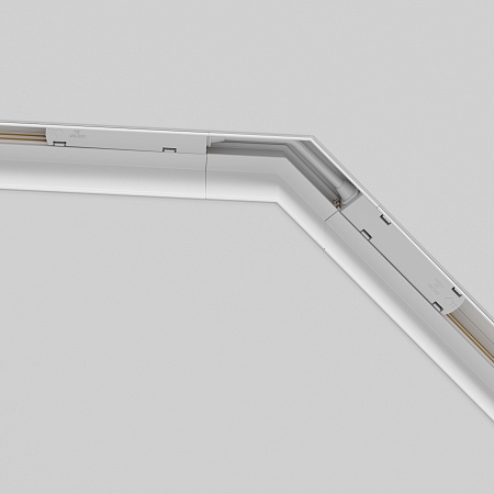 Угол-соединитель 135° Gravity встраиваемый белый - фото