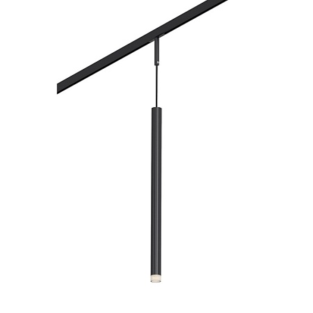 Магнитный трековый светильник Черный LED 1*3W 4000K 100Lm Ra>90 36° IP20 D18xH310 24V ST672.443.03 - фото