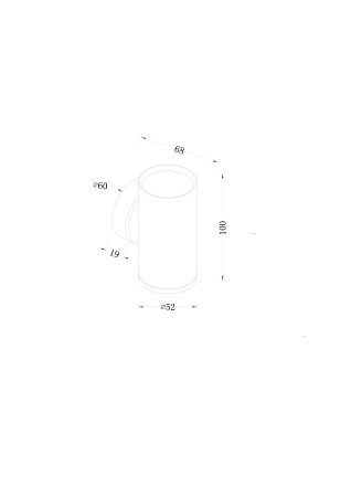 Настенный светильник (бра) Technical C068WL-01B - фото