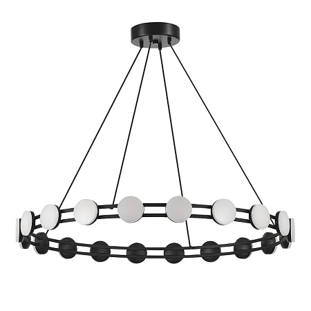 Светильник подвесной ST-Luce черный/белый LED 1*40W 4000K SL6610.403.20 - фото