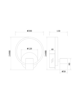 Настенный светильник (бра) Freya FR6074WL-L12GB - фото