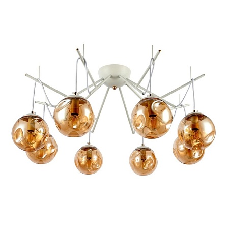 Светильник потолочный Белый/Янтарный E14 8*40W SLE110202-08 - фото