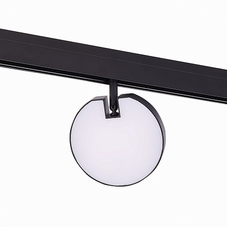 Магнитный трековый светильник Черный LED 1*15W 3000K 760Lm Ra>80 120° IP20 L150xW28xH21 ST359.436.15 - фото