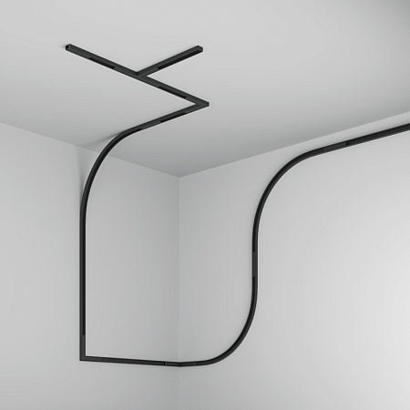 Шинопровод 1м накладной Basity, черный - фото