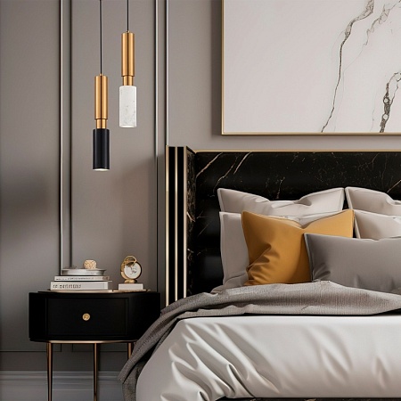 Светильник подвесной ST-Luce Латунь/Латунь, Белый GU10 1*5W 4000K SL1192.353.01 - фото