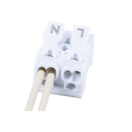 Клемма монтажная д/ подкл. фазн. проводников STEKKER, LD294-4002, 2 контактные группы, 3ввода,1вывода на полюс (DIY упак 5 шт) - фото