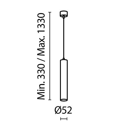 Подвесной светильник Technical FOCUS LED P072PL-L12W3K-1 - фото