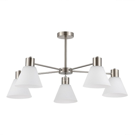 Светильник потолочный Никель/Белый E27 5*60W SLE1561-103-05 - фото