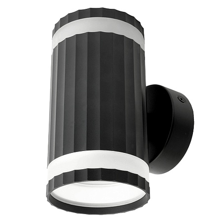 Светильник  настенный Feron HL3690 OLYMPUS 12W, 230V, 2*GX53, чёрный IP20 - фото