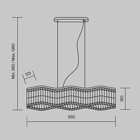 Подвесной светильник Maytoni Dune DIA005PL-06G - фото