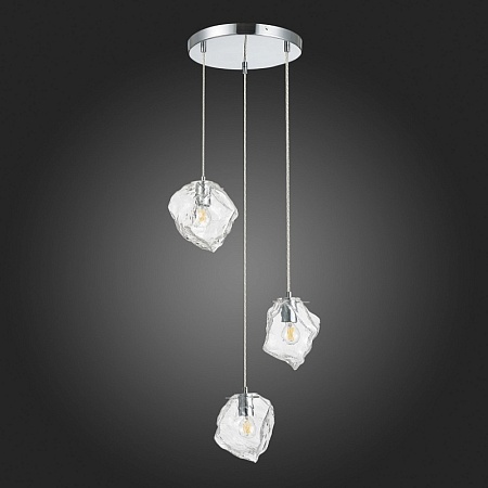 Светильник подвесной ST-Luce Хром/Прозрачный E14 3*40W SL1175.103.03 - фото