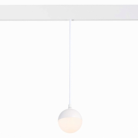 Магнитный трековый светильник подвесной Белый LED 1*7W 3000K 520Lm Ra>80 120° IP20 D90x ST358.533.07 - фото