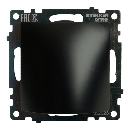 Кабельный вывод (механизм), STEKKER, серия Катрин, черный, GLS00-7116-05 - фото