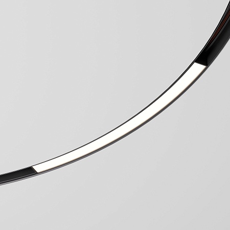 Slim Magnetic Трековый светильник для радиусного шинопровода 16W 4200K Planar чёрный Ø 1200мм 85182/01 Elektrostandard - фото