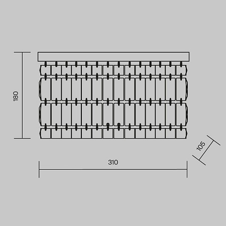 Настенный светильник (бра) Maytoni Dune DIA005WL-02G - фото