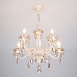 Подвесной светильник Eurosvet 3281/5 белый с золотом / тонированный хрусталь - фото