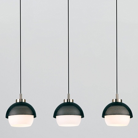 Подвесной акцентный светильник Eurosvet 50106/3 античная бронза/черный - фото