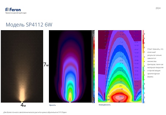 Светодиодный светильник тротуарный (грунтовый) Feron SP4112 6W 6400K 230V IP67 - фото