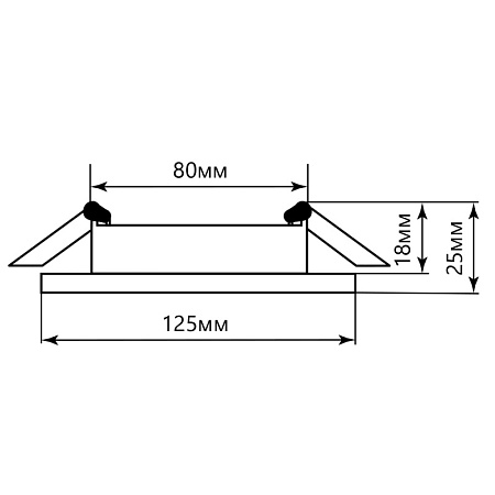 Светильник встраиваемый с белой LED подсветкой Feron CD5023 потолочный GX53 без лампы, матовый - фото