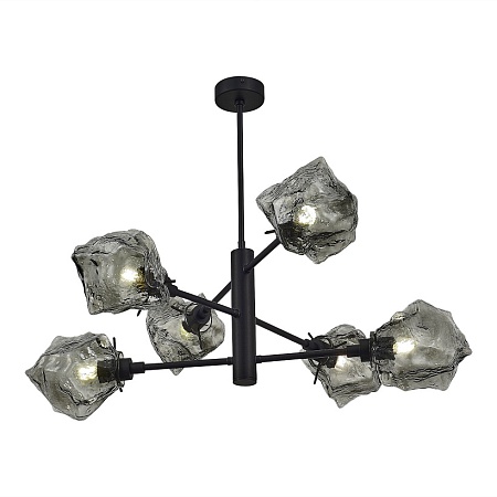 Люстра потолочная ST-Luce Черный/Серо-зеленый E14 6*40W SL1175.402.06 - фото
