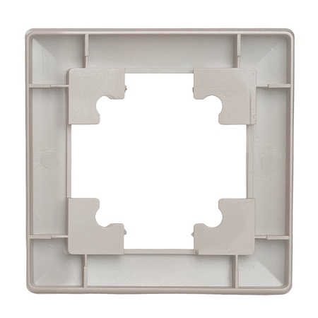 Рамка STEKKER, PFR00-7001-02 1-местная, пластик, серия Катрин, шампань - фото