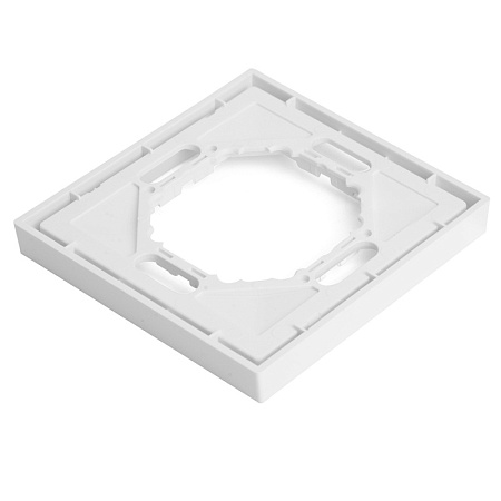 Рамка STEKKER, PFR00-5001-01 1-местная, серия Эмили, белый фарфор, soft touch - фото