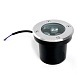 Светодиодный светильник тротуарный (грунтовый) Feron SP2801, 3W, AC/DC12-24V, низковольтный, 3000К, черный, D100*H80mm, вн.диаметр:70m - фото