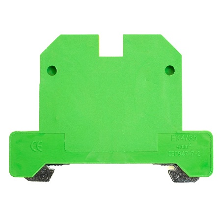 LD551-4-40 ЗНИ Зажим наборный изолированный (винтовой) 4,0 мм2 (JXB 4),  желтый,зеленый - фото