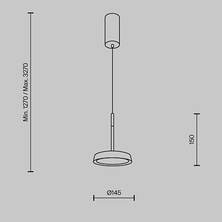 Подвесной светильник Maytoni El MOD041PL-L15TR3K - фото