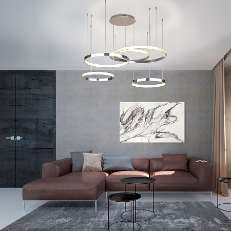 Подвесной светильник Eurosvet 90175/5 хром - фото