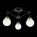Светильник потолочный Черный, Бронза/Прозрачный, Белый E27 3*60W SLE110302-03 - фото