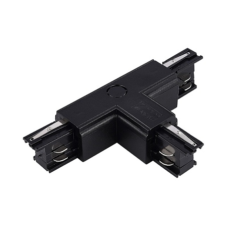 Т-образный токоподвод левый 2 для трехфазного шинопровода ST-Luce Черный ST030.409.16L2 - фото