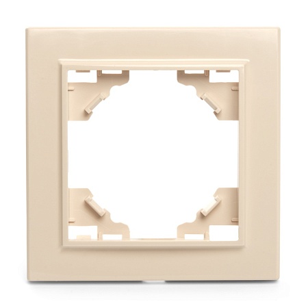 Рамка 1-местная STEKKER, PFR00-9001-02, серия Эрна, слоновая кость - фото