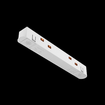 Коннектор питания прямой Exility белый - фото