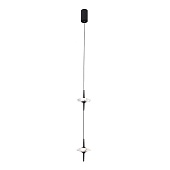 Светильник подвесной ST-Luce Черный/Прозрачный LED 2*5W 4000K SL6231.403.02