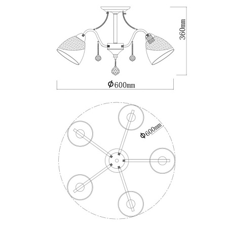Люстра потолочная De City Блеск 315014905 - фото
