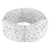 Ретро кабель витой  2х1,5 белый 50 м Ретро кабель витой  2х1,5  (белый)