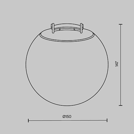 Подвесной светильник Technical Luna TR125B-10W4K-B - фото