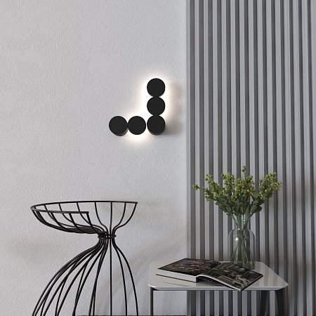 Настенный светодиодный светильник 40130/LED черный Elektrostandard - фото