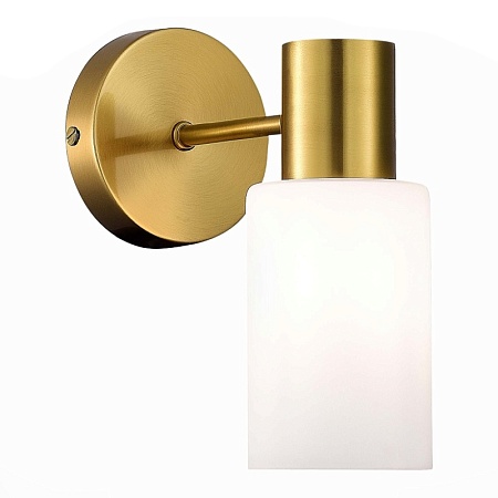 Светильник настенный Латунь/Белый E14 1*60W SLE1139-301-01 - фото
